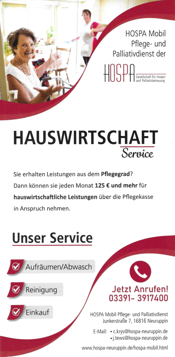 HOSPA Flyer Gestaltung